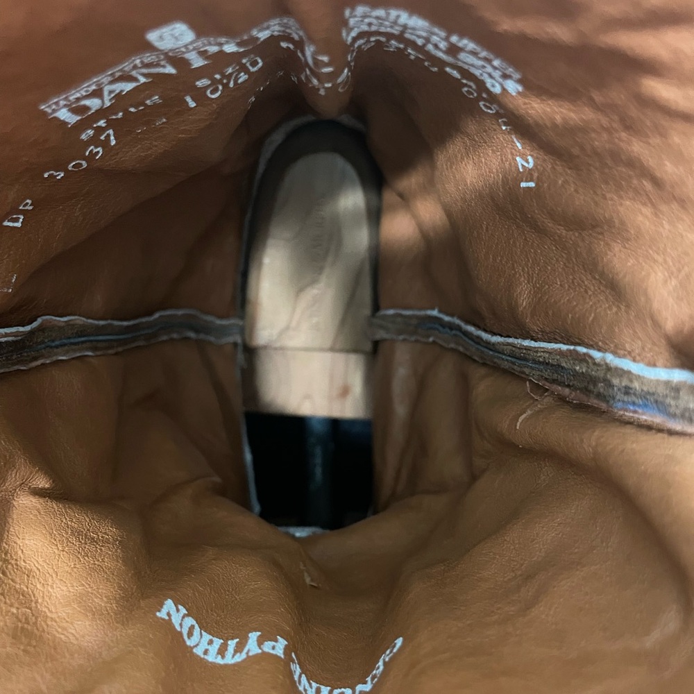 Dan Post Python Cowboy Boots Sand / Light Brown B… - image 9